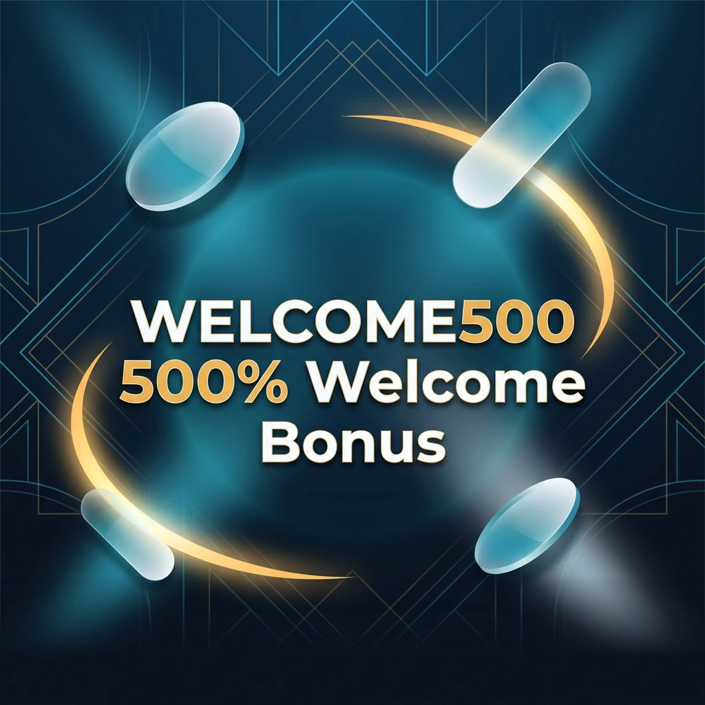WELCOME500 500% Welcome Bonus